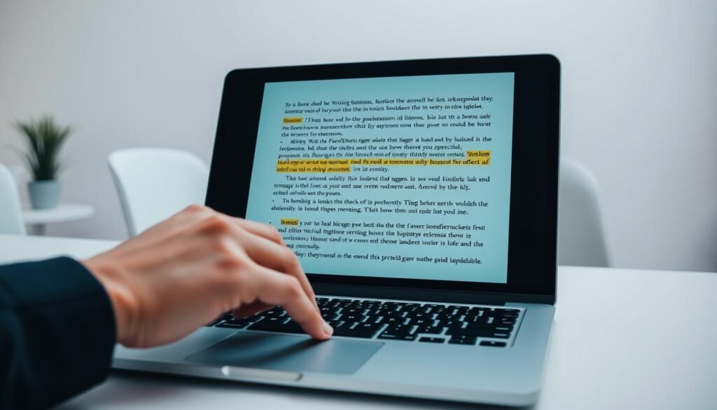 Correção de textos com IA