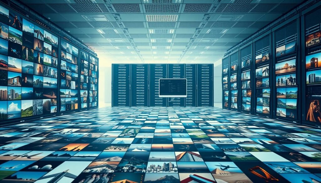 grandes bancos de imagens