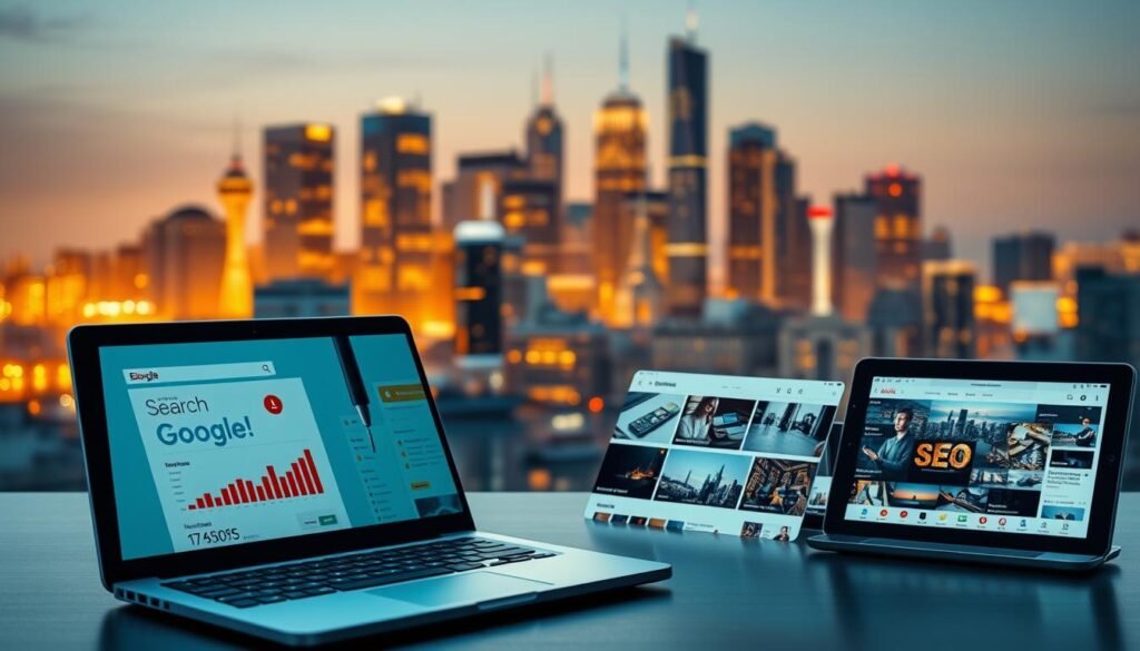 otimização de portfólio digital