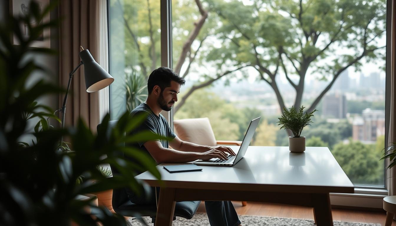 trabalhar remotamente