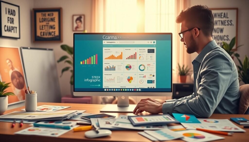 Canva criação de infográficos